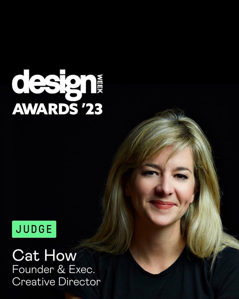 Cat is judging the Design Week Awards
